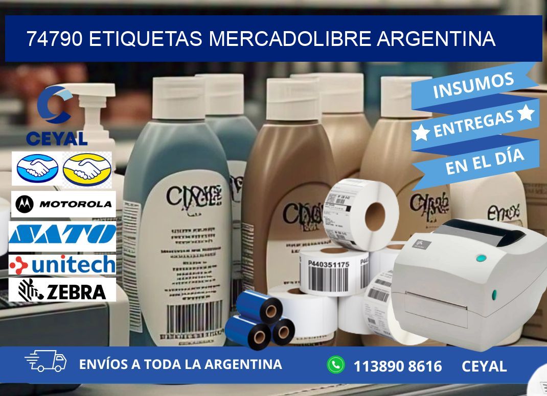 74790 ETIQUETAS MERCADOLIBRE ARGENTINA