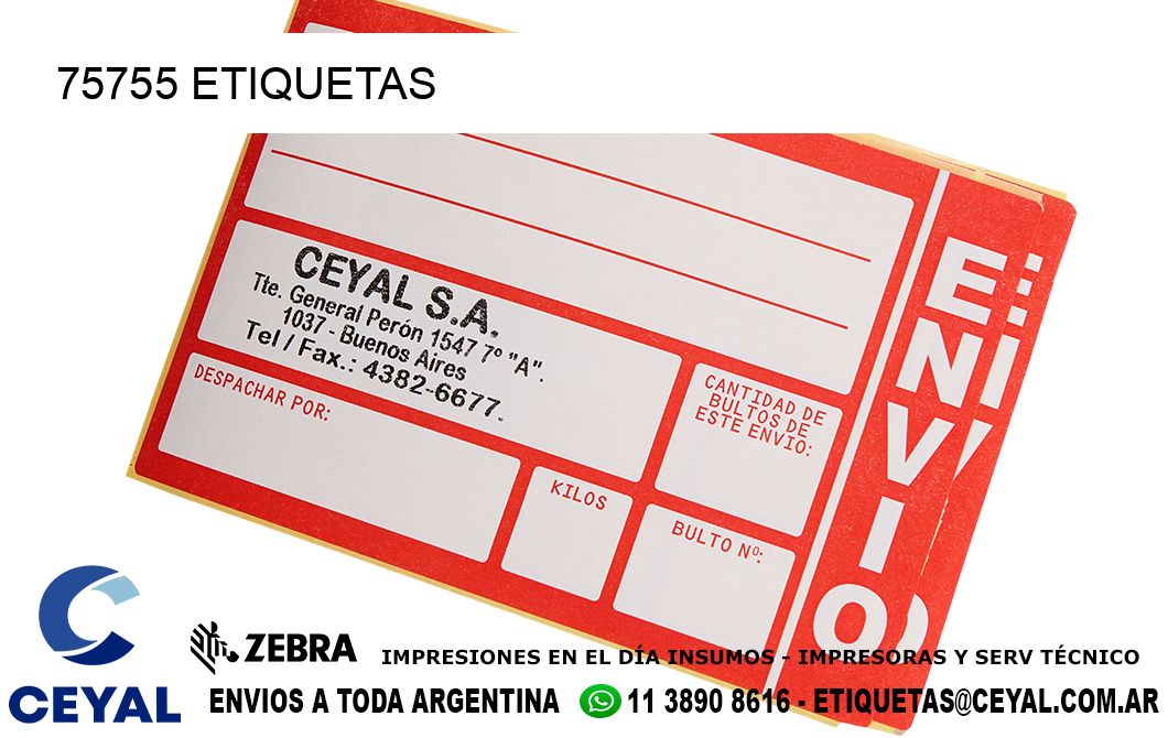 75755 ETIQUETAS