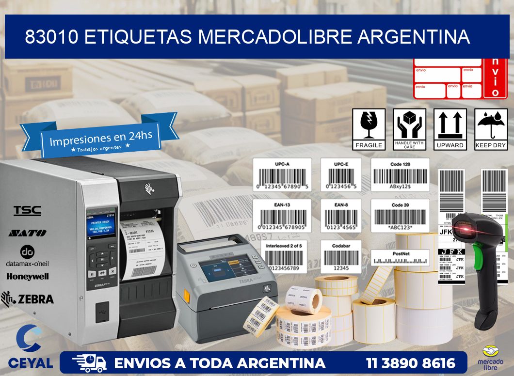 83010 ETIQUETAS MERCADOLIBRE ARGENTINA