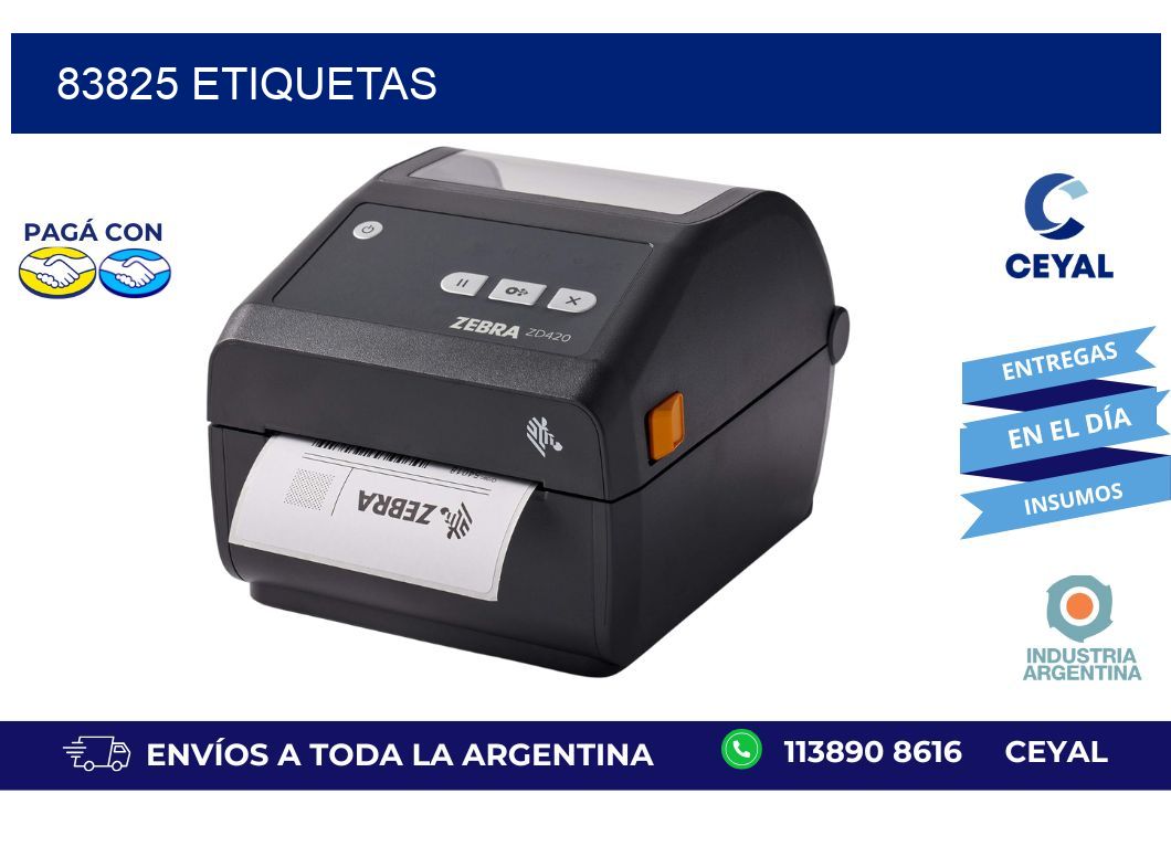 83825 ETIQUETAS