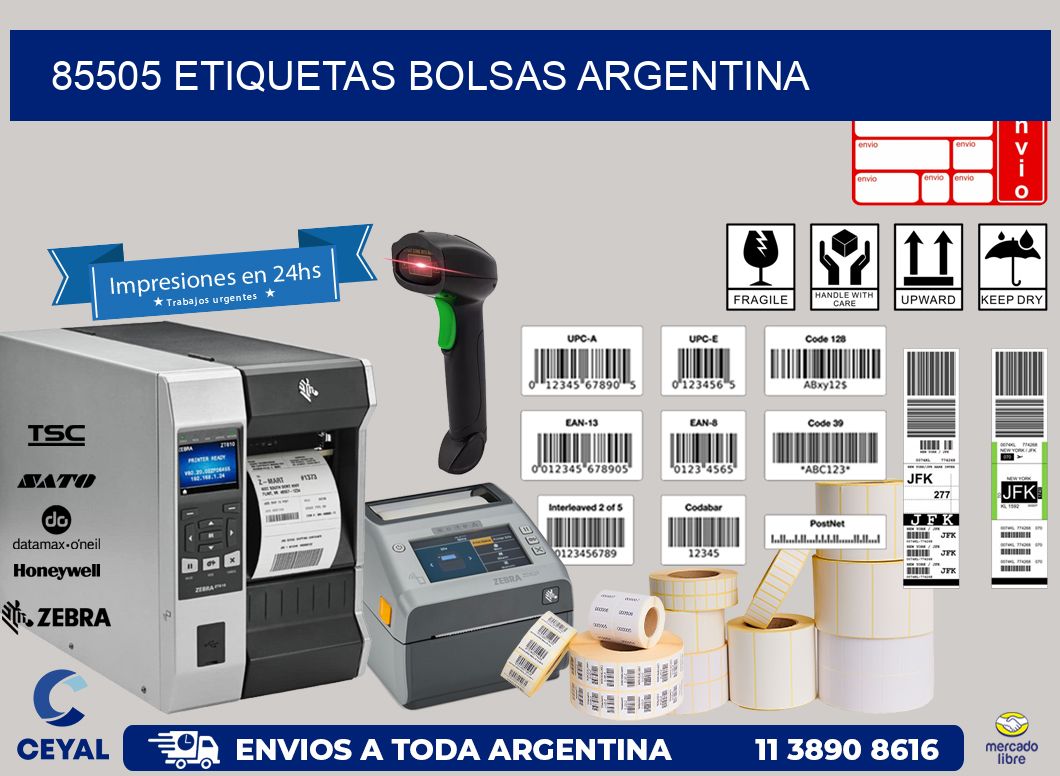 85505 ETIQUETAS BOLSAS ARGENTINA