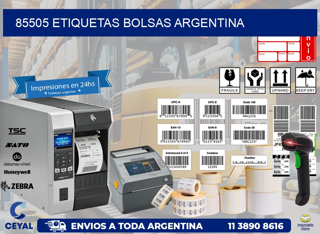85505 ETIQUETAS BOLSAS ARGENTINA