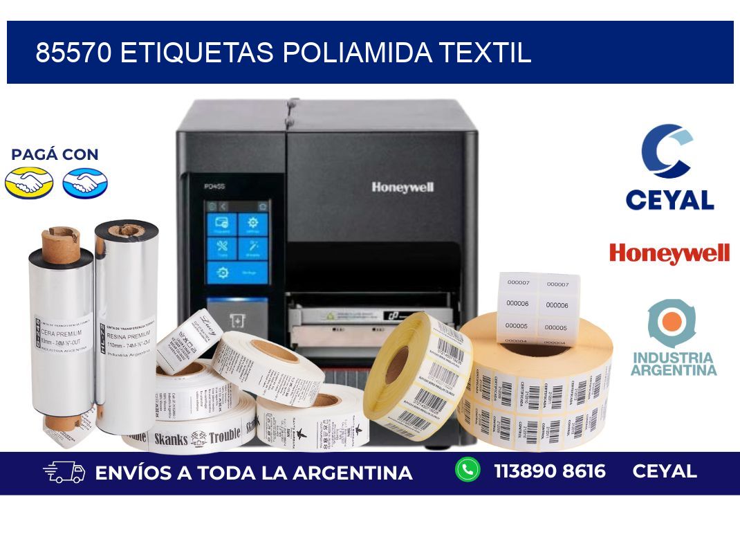 85570 ETIQUETAS POLIAMIDA TEXTIL