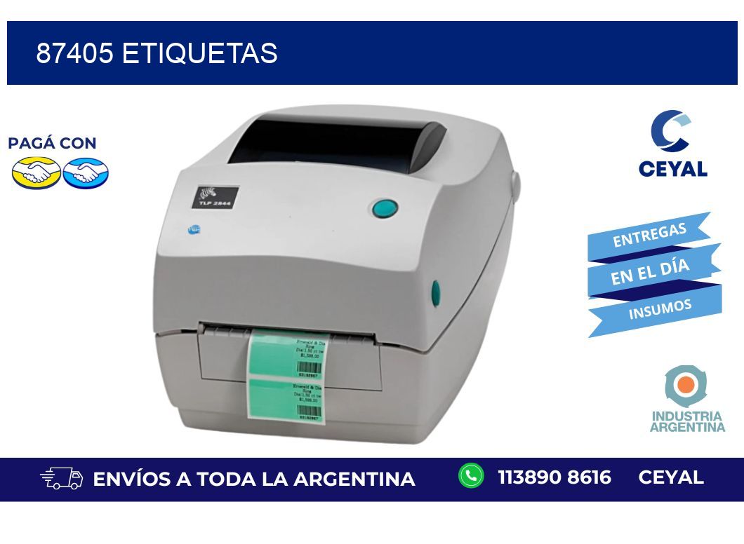87405 ETIQUETAS
