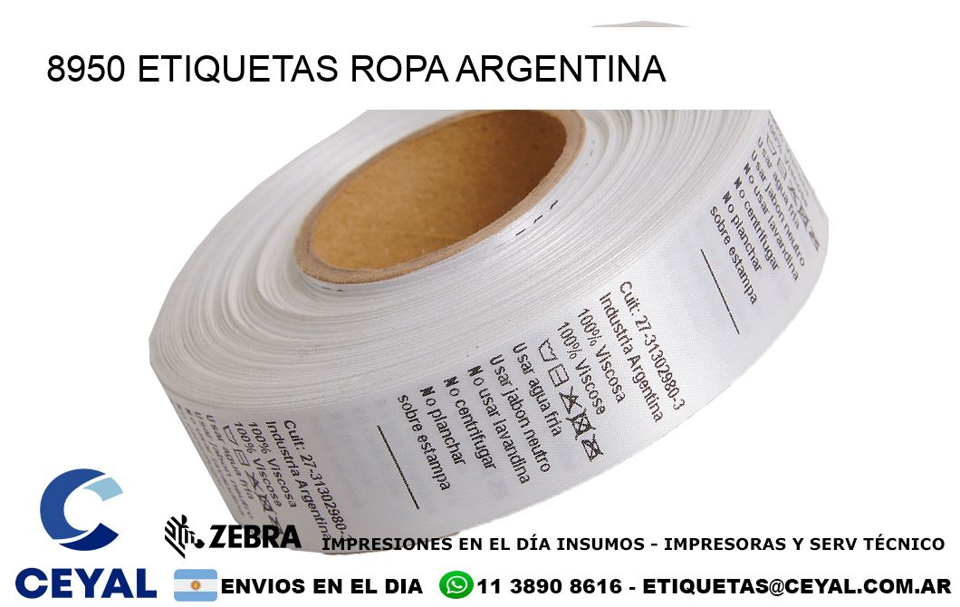 8950 ETIQUETAS ROPA ARGENTINA