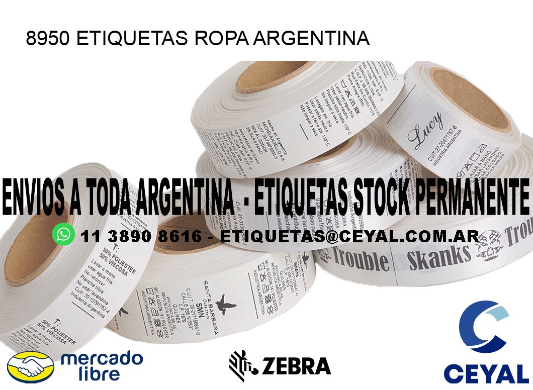 8950 ETIQUETAS ROPA ARGENTINA