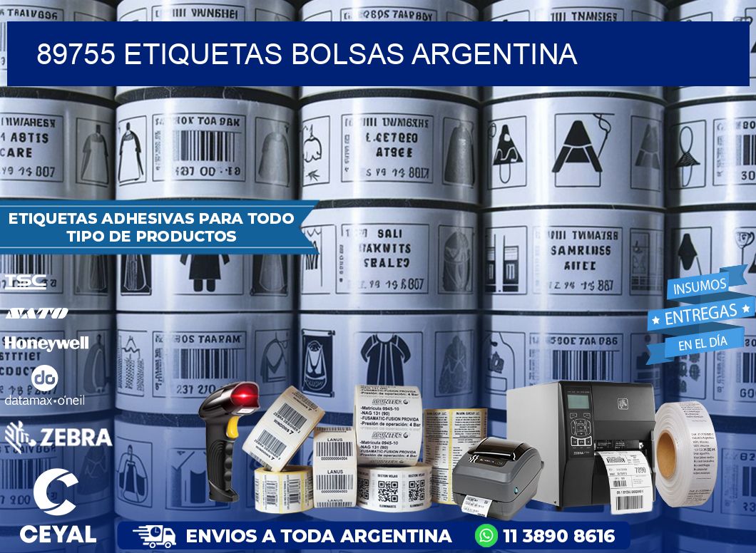89755 ETIQUETAS BOLSAS ARGENTINA