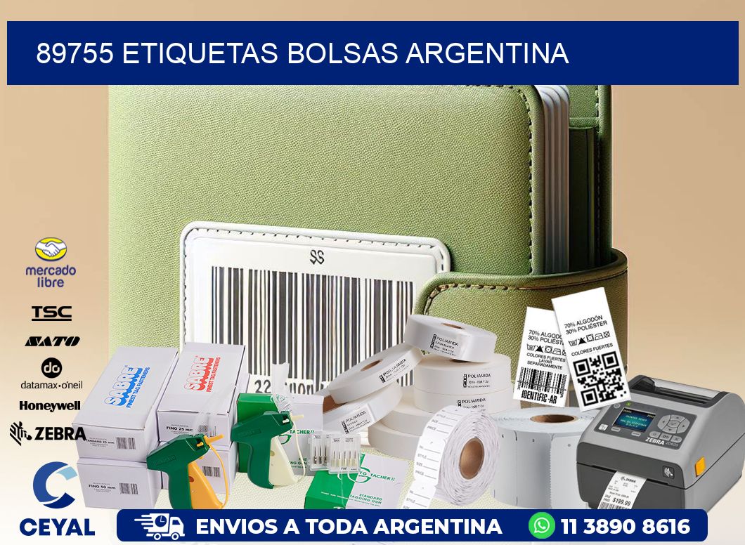 89755 ETIQUETAS BOLSAS ARGENTINA
