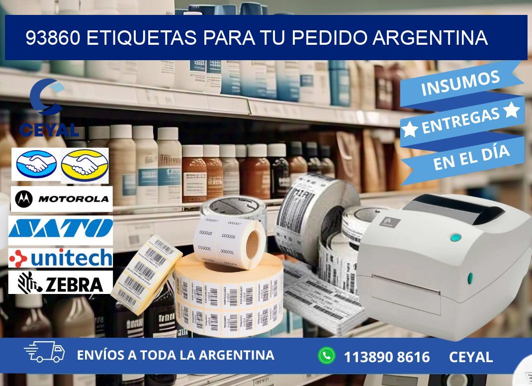 93860 ETIQUETAS PARA TU PEDIDO ARGENTINA