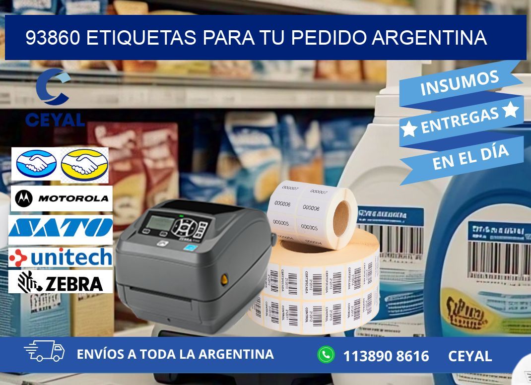 93860 ETIQUETAS PARA TU PEDIDO ARGENTINA