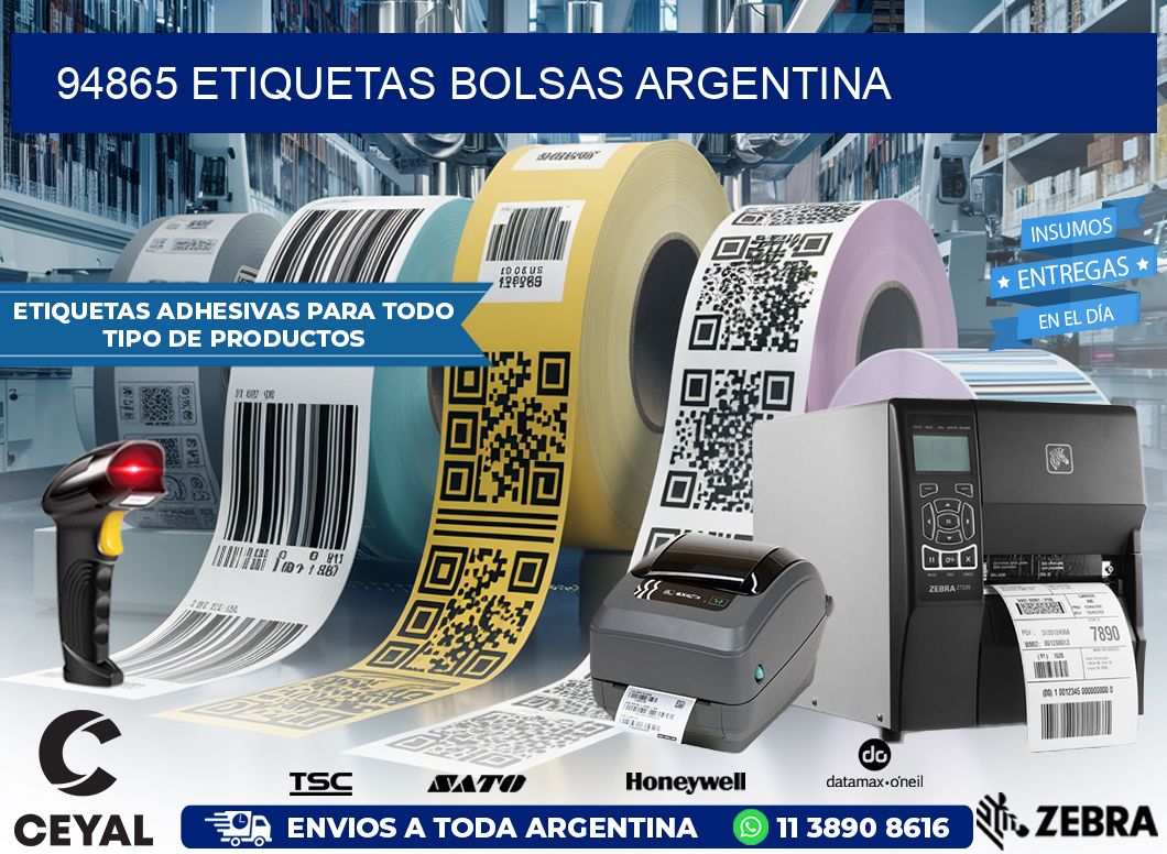 94865 ETIQUETAS BOLSAS ARGENTINA