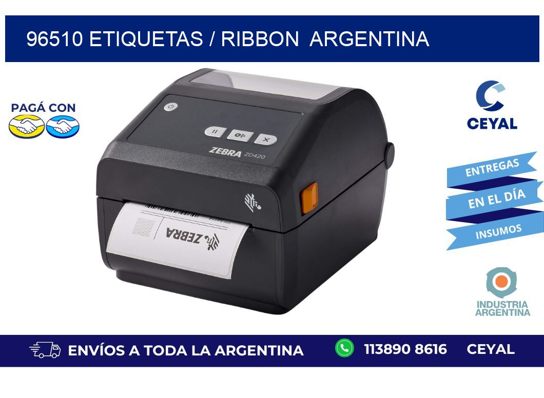 96510 ETIQUETAS / RIBBON  ARGENTINA