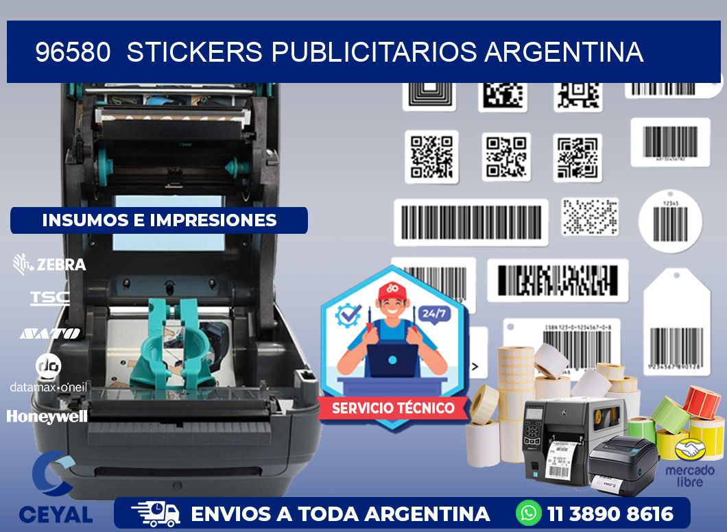 96580  Stickers Publicitarios Argentina