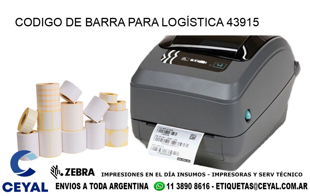 CODIGO DE BARRA PARA LOGÍSTICA 43915