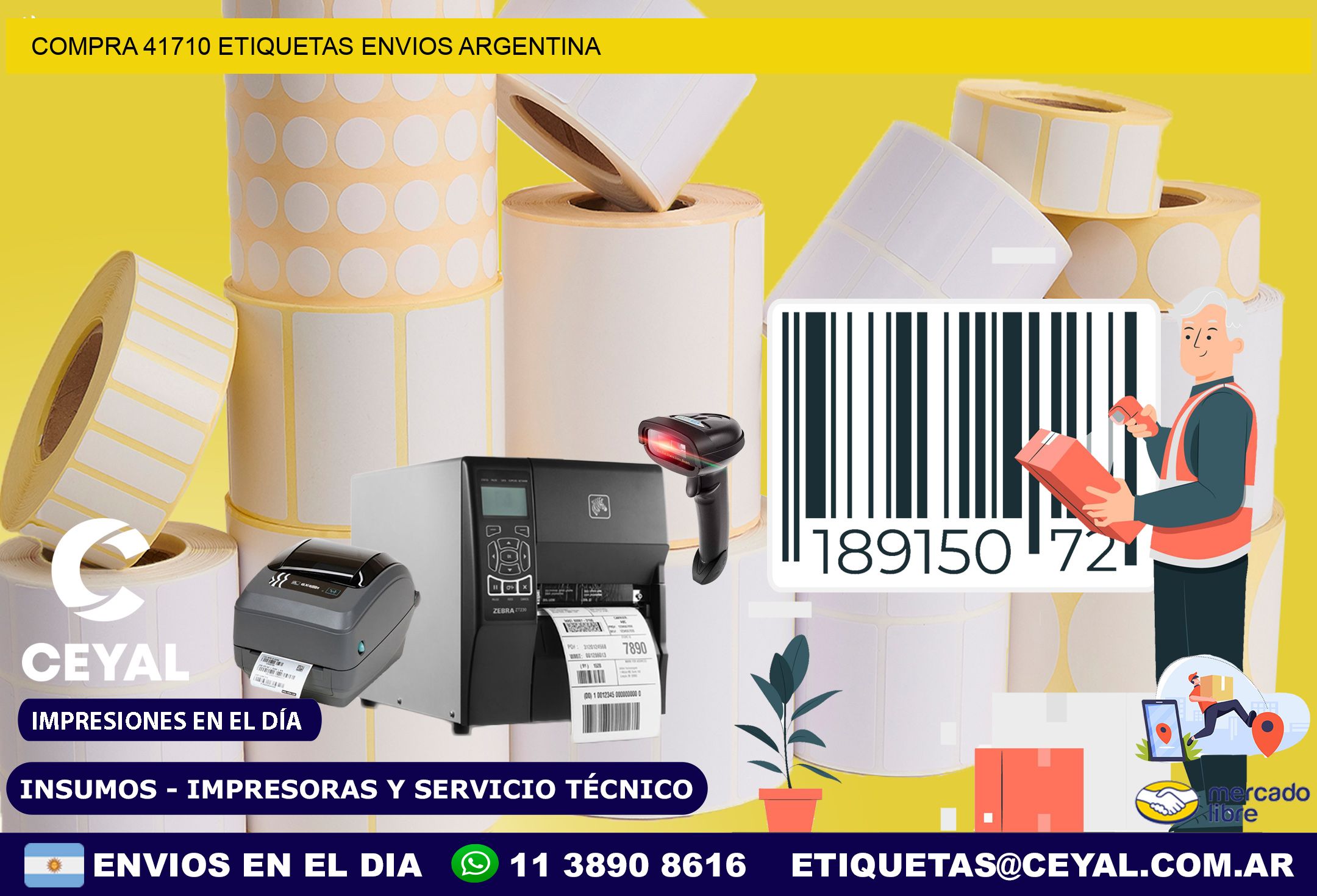 COMPRA 41710 ETIQUETAS ENVIOS ARGENTINA