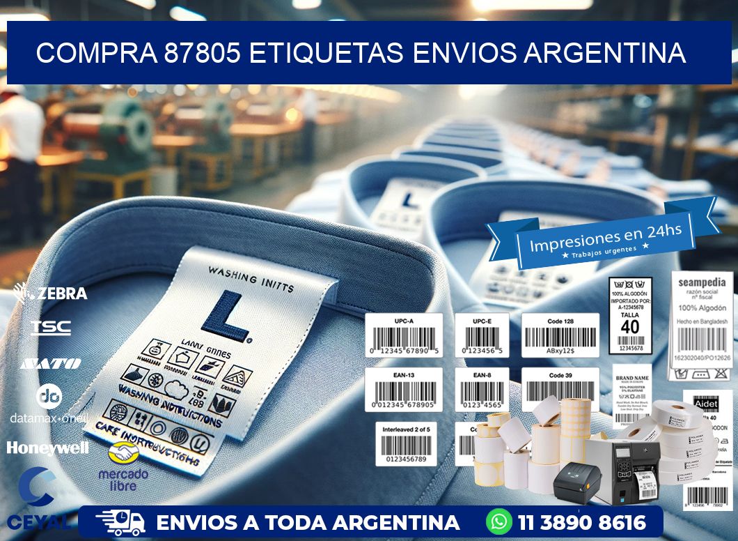 COMPRA 87805 ETIQUETAS ENVIOS ARGENTINA