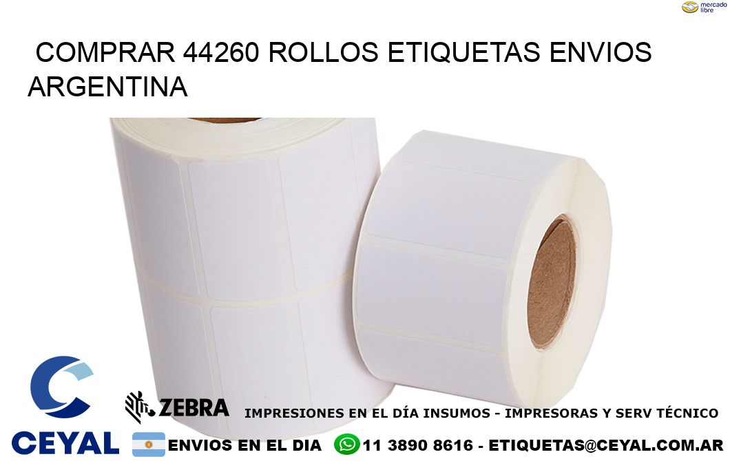 COMPRAR 44260 ROLLOS ETIQUETAS ENVIOS ARGENTINA