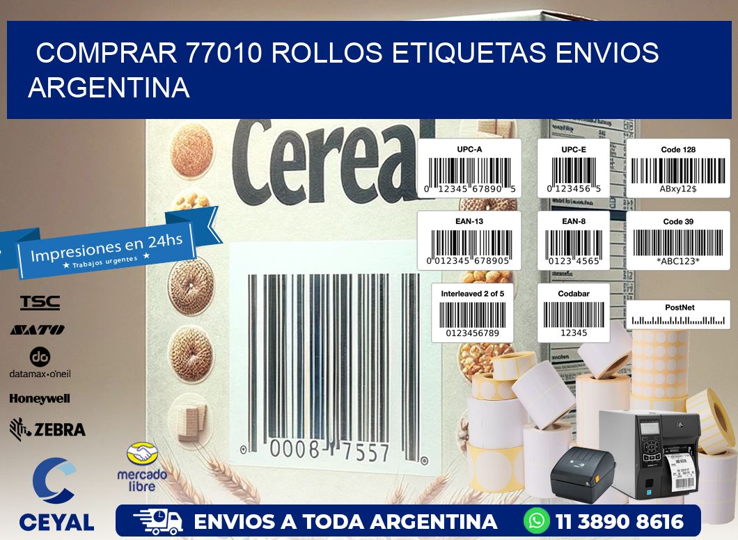 COMPRAR 77010 ROLLOS ETIQUETAS ENVIOS ARGENTINA