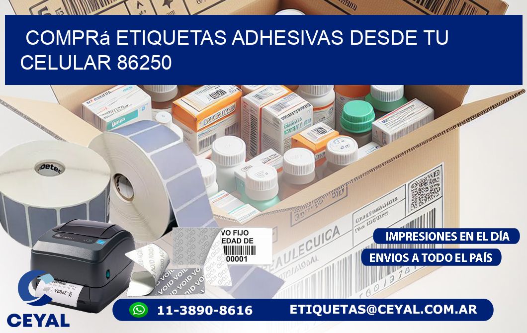 Comprá Etiquetas Adhesivas Desde tu Celular 86250