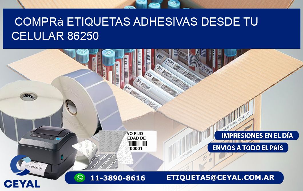 Comprá Etiquetas Adhesivas Desde tu Celular 86250