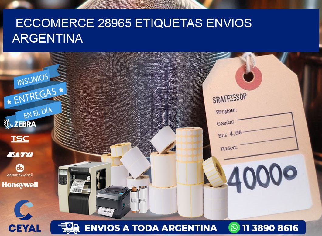 ECCOMERCE 28965 ETIQUETAS ENVIOS ARGENTINA