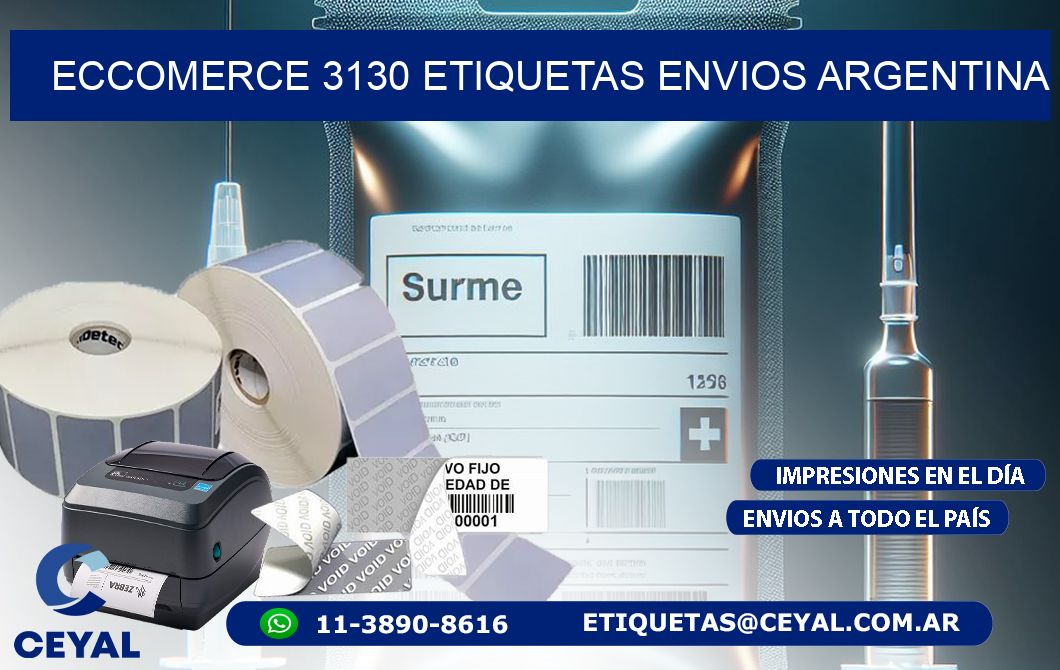 ECCOMERCE 3130 ETIQUETAS ENVIOS ARGENTINA