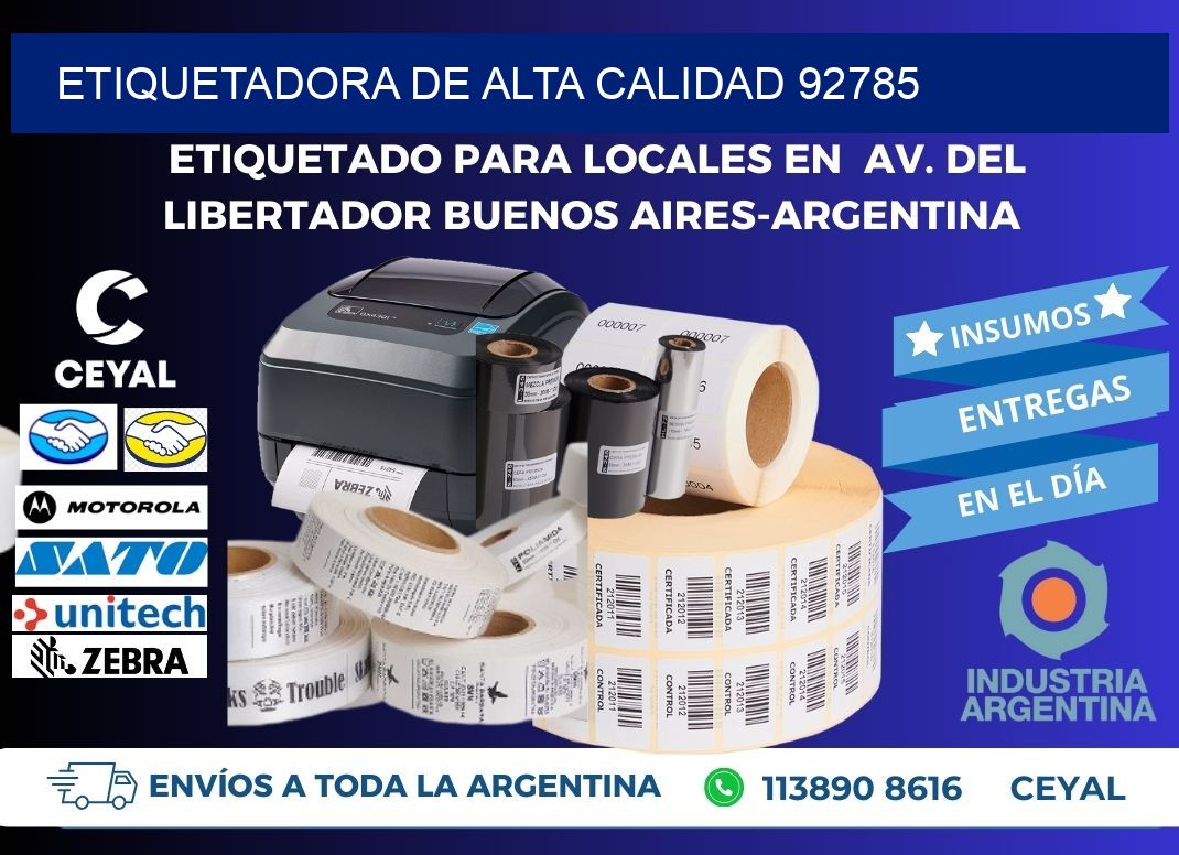 ETIQUETADORA DE ALTA CALIDAD 92785