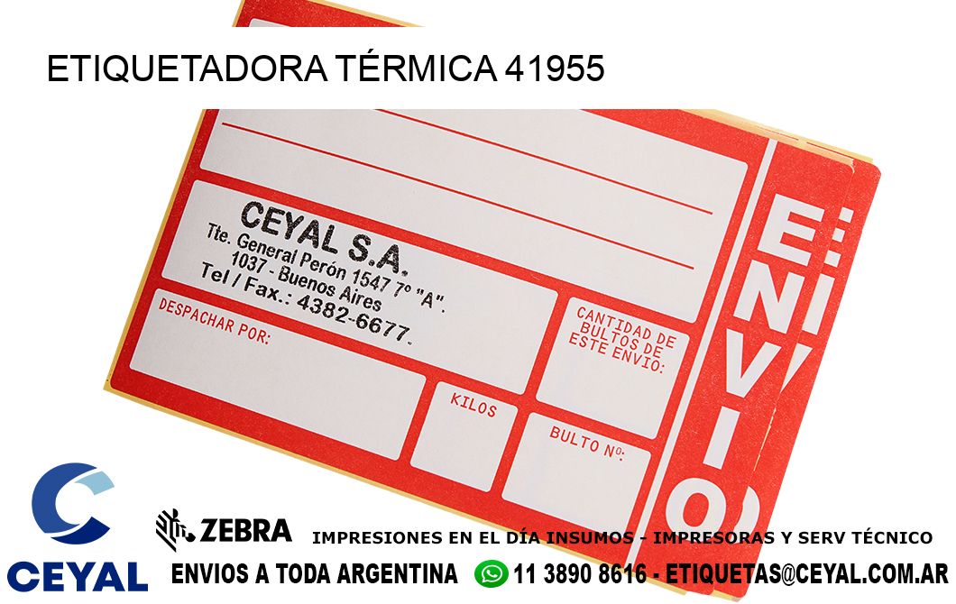 ETIQUETADORA TÉRMICA 41955