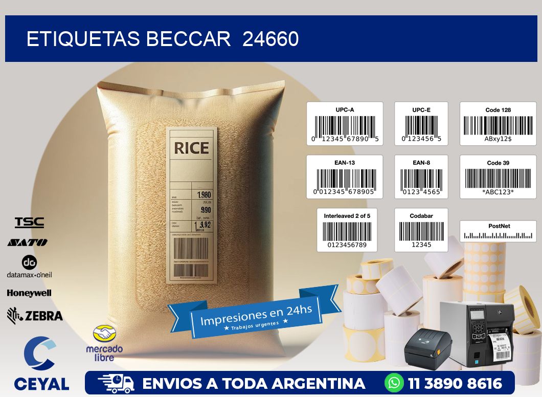 ETIQUETAS BECCAR  24660