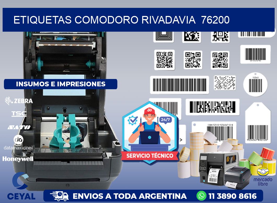 ETIQUETAS COMODORO RIVADAVIA  76200