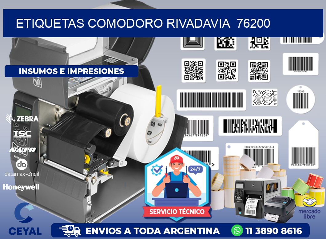 ETIQUETAS COMODORO RIVADAVIA  76200