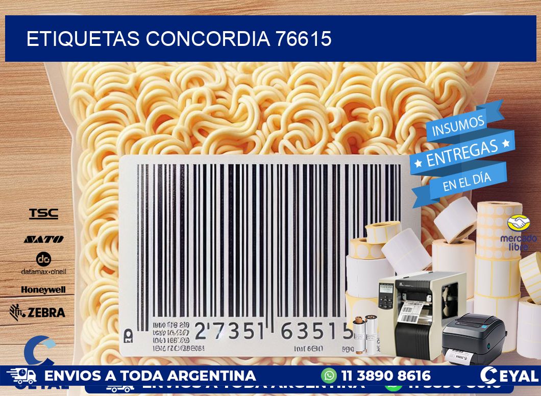 ETIQUETAS CONCORDIA 76615