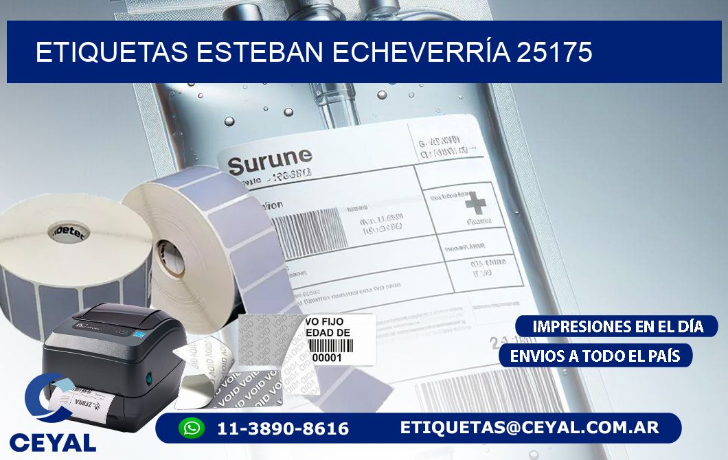 ETIQUETAS ESTEBAN ECHEVERRÍA 25175