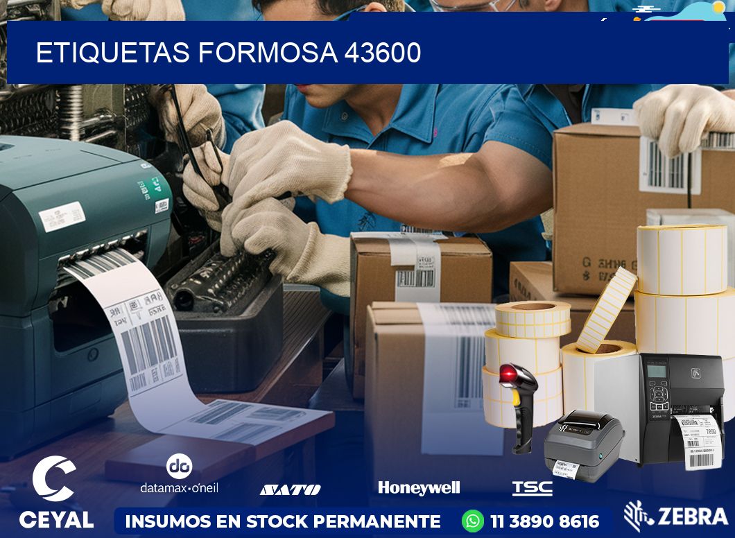 ETIQUETAS FORMOSA 43600