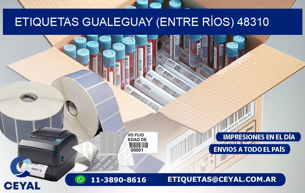 ETIQUETAS GUALEGUAY (ENTRE RÍOS) 48310