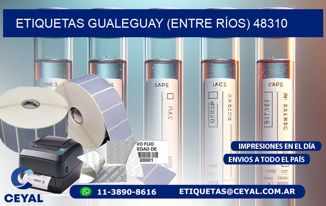 ETIQUETAS GUALEGUAY (ENTRE RÍOS) 48310