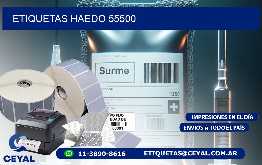 ETIQUETAS HAEDO 55500