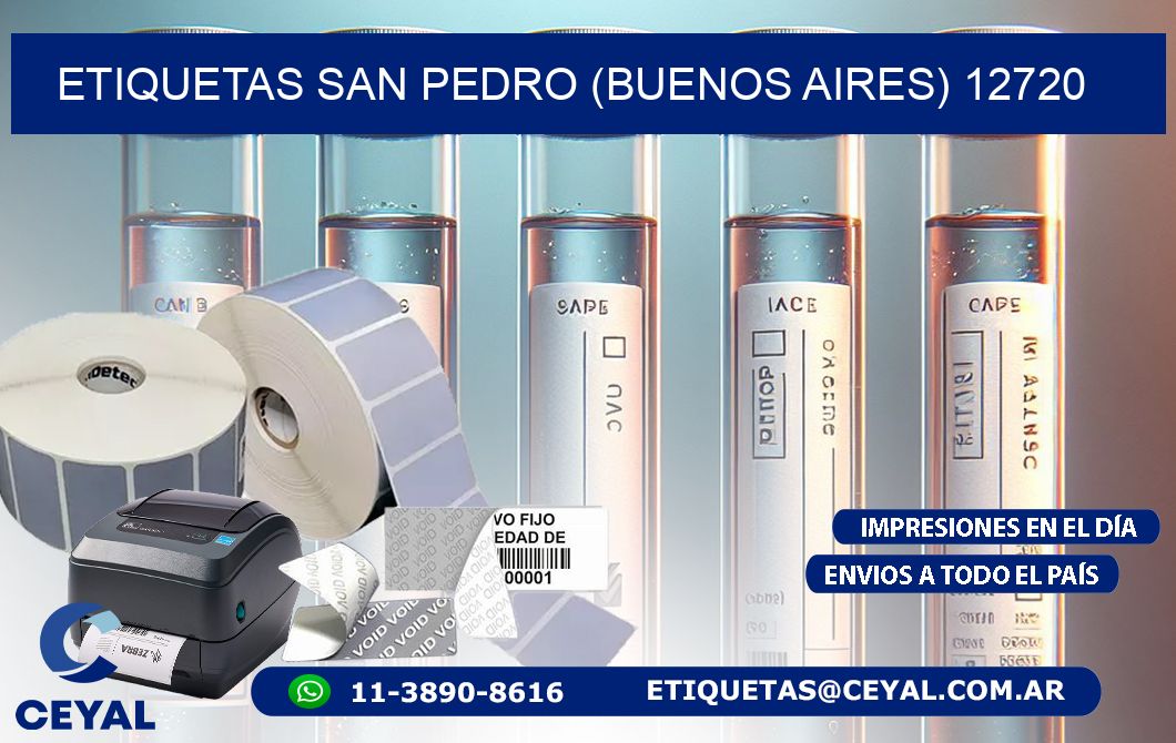 ETIQUETAS SAN PEDRO (BUENOS AIRES) 12720