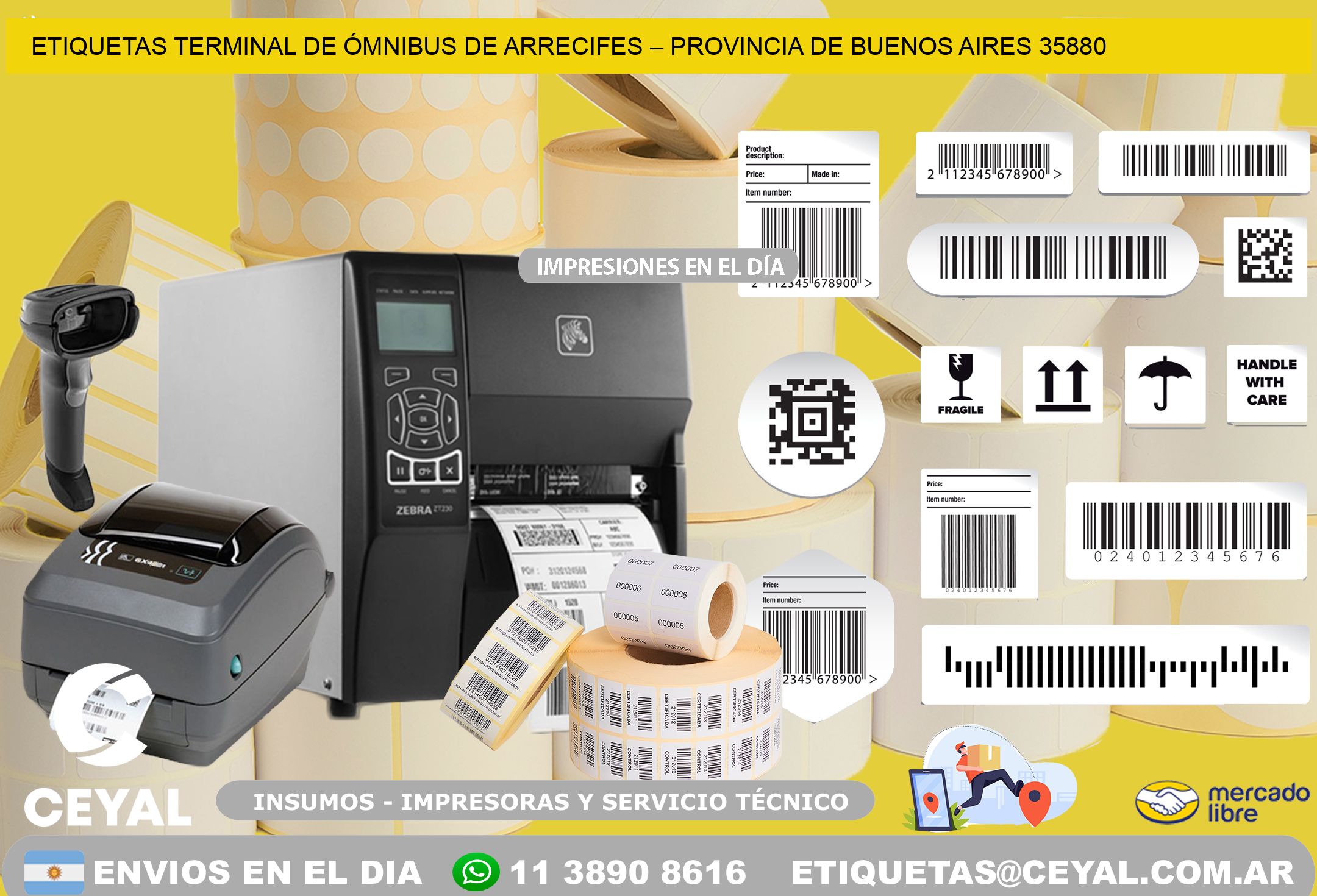 ETIQUETAS TERMINAL DE ÓMNIBUS DE ARRECIFES – PROVINCIA DE BUENOS AIRES 35880