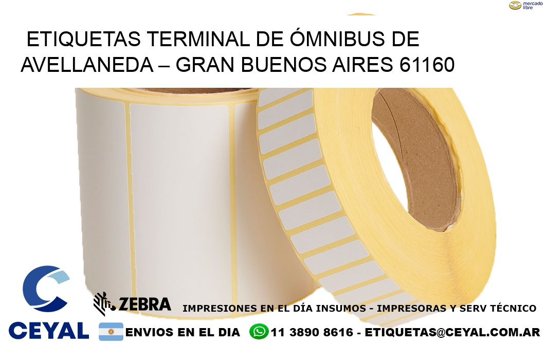 ETIQUETAS TERMINAL DE ÓMNIBUS DE AVELLANEDA – GRAN BUENOS AIRES 61160