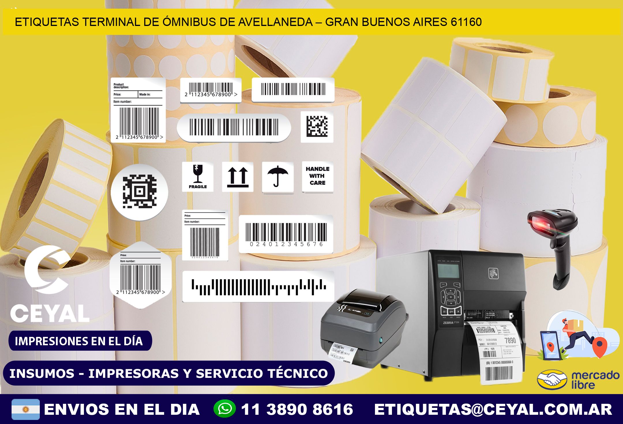 ETIQUETAS TERMINAL DE ÓMNIBUS DE AVELLANEDA – GRAN BUENOS AIRES 61160