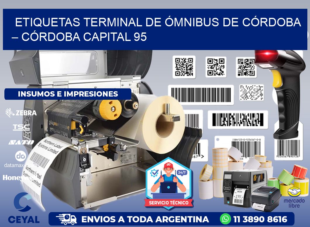 ETIQUETAS TERMINAL DE ÓMNIBUS DE CÓRDOBA – CÓRDOBA CAPITAL 95