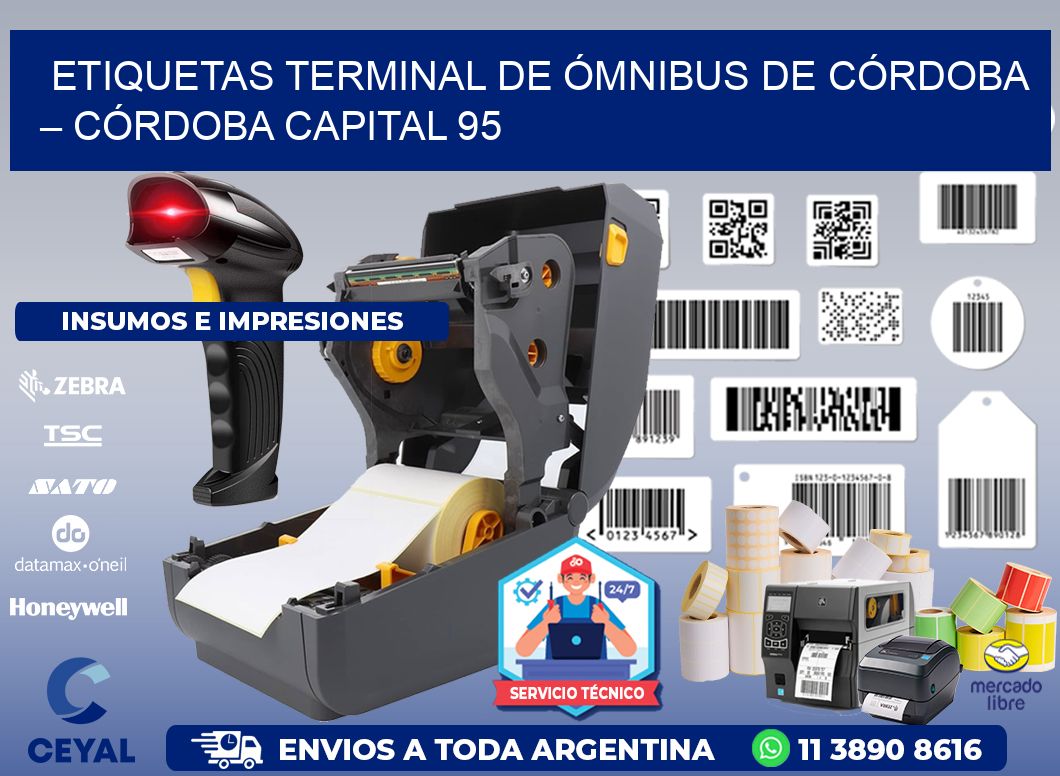 ETIQUETAS TERMINAL DE ÓMNIBUS DE CÓRDOBA – CÓRDOBA CAPITAL 95