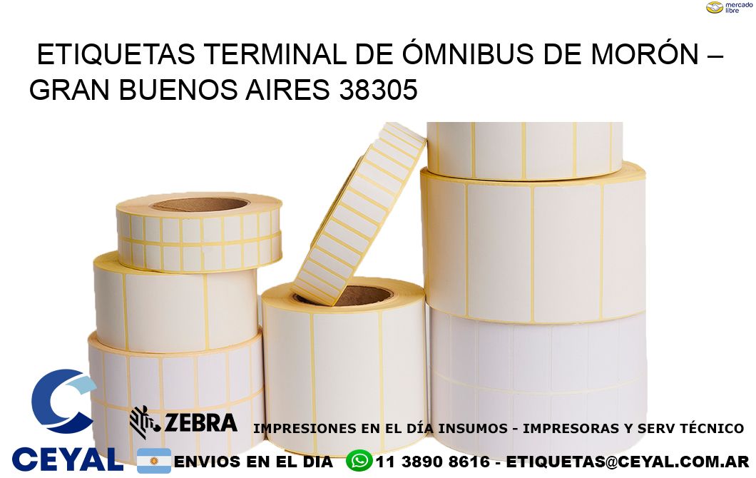 ETIQUETAS TERMINAL DE ÓMNIBUS DE MORÓN – GRAN BUENOS AIRES 38305