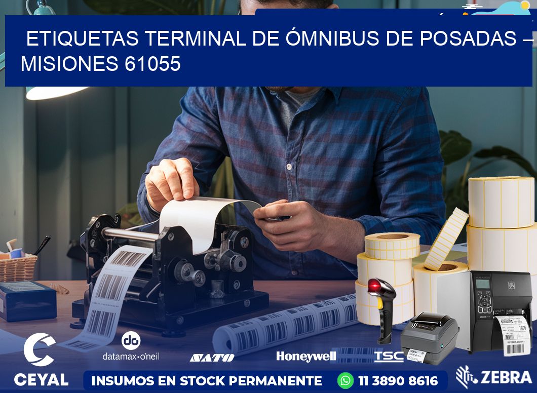 ETIQUETAS TERMINAL DE ÓMNIBUS DE POSADAS – MISIONES 61055