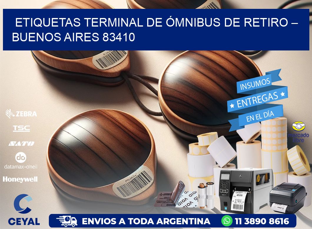 ETIQUETAS TERMINAL DE ÓMNIBUS DE RETIRO – BUENOS AIRES 83410