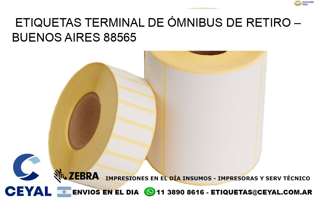 ETIQUETAS TERMINAL DE ÓMNIBUS DE RETIRO – BUENOS AIRES 88565