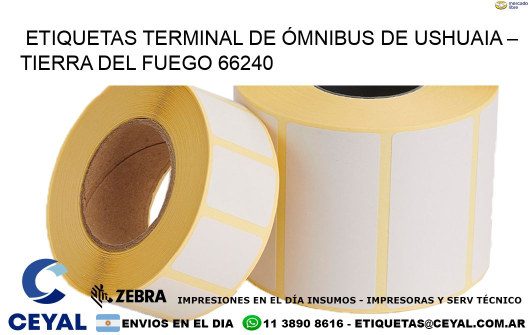 ETIQUETAS TERMINAL DE ÓMNIBUS DE USHUAIA – TIERRA DEL FUEGO 66240