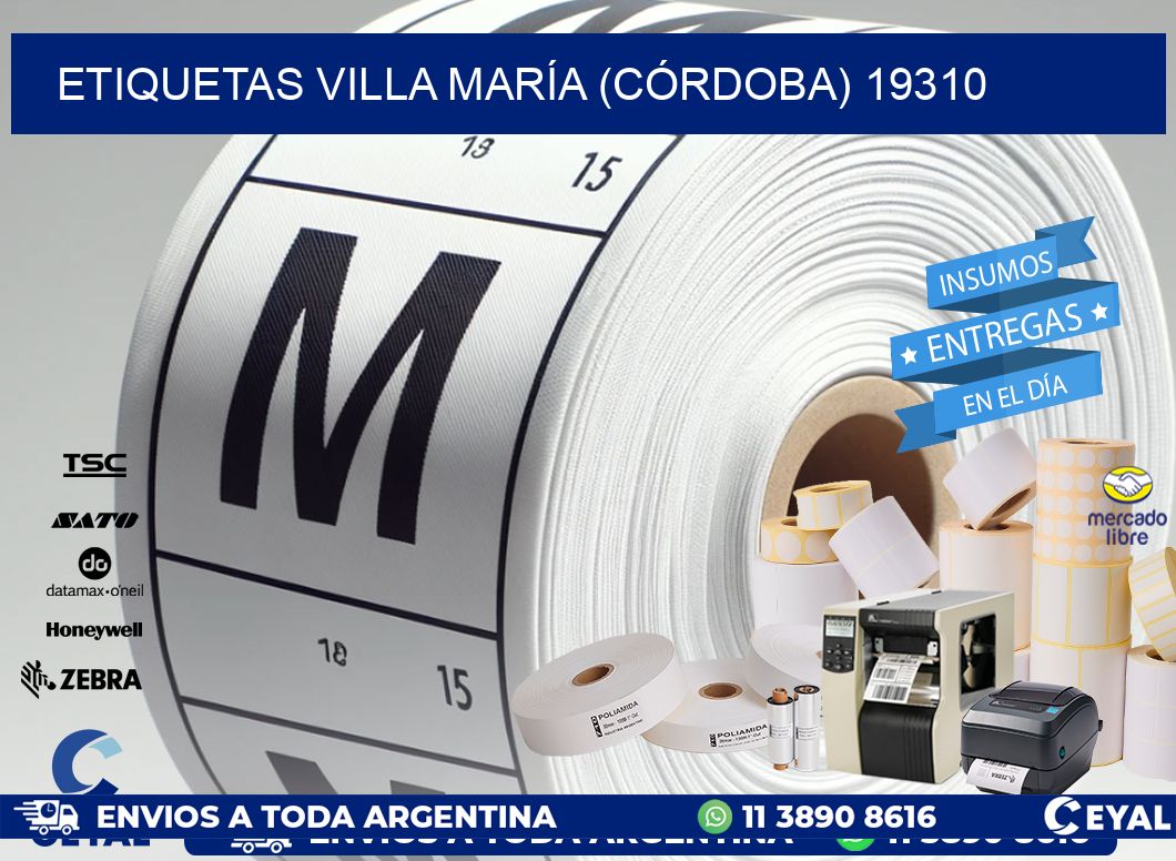 ETIQUETAS VILLA MARÍA (CÓRDOBA) 19310