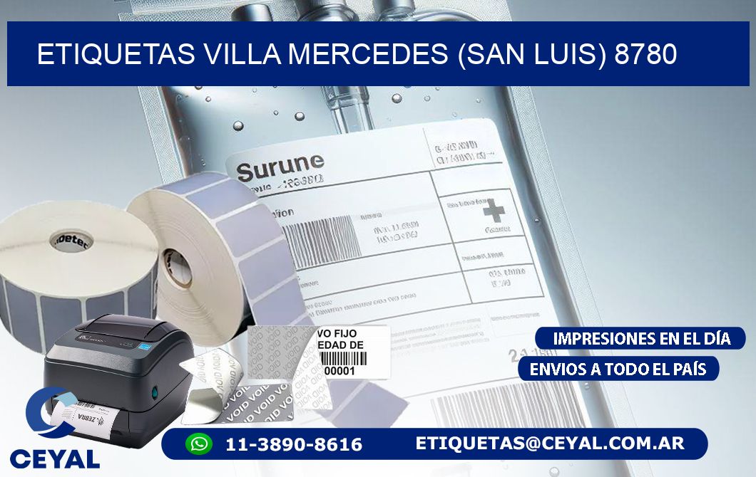 ETIQUETAS VILLA MERCEDES (SAN LUIS) 8780